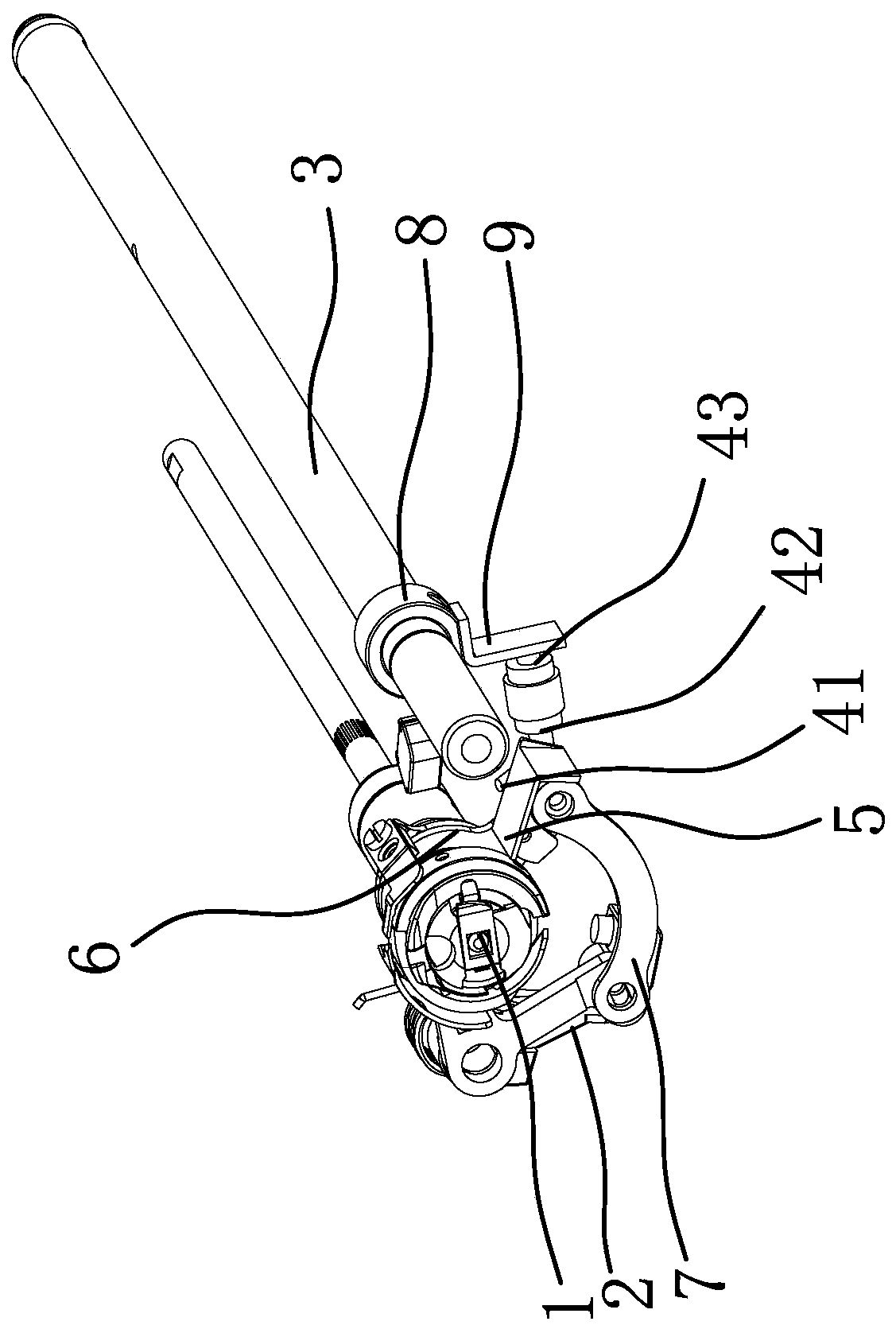 A cleaning structure of a sewing machine