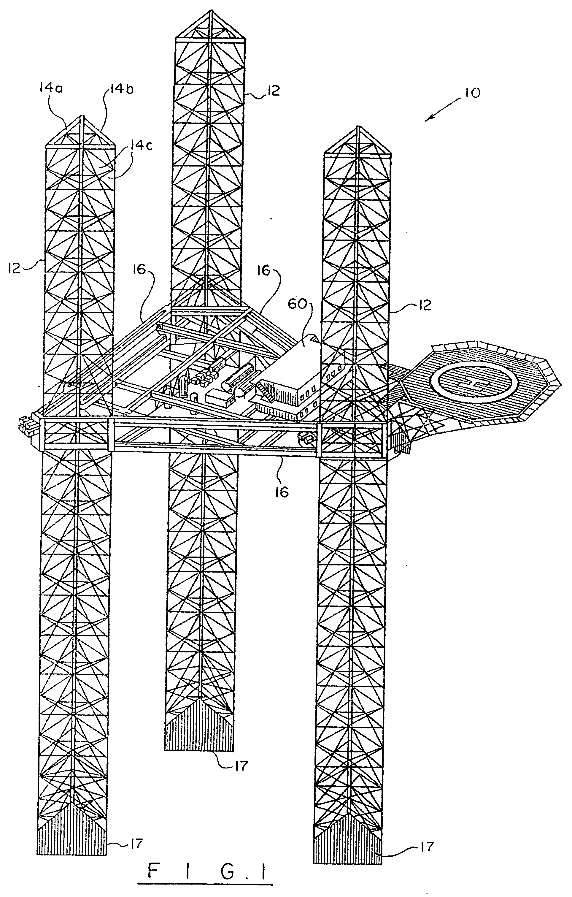 Self-elevating offshore structure