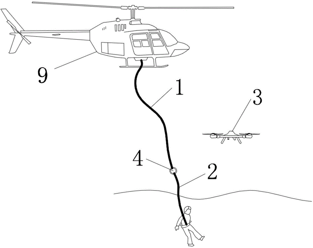 Navigation type device for rescuing and salvaging personnel falling into sea