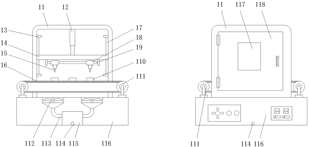 Fast color changing and spraying equipment for metal surfaces