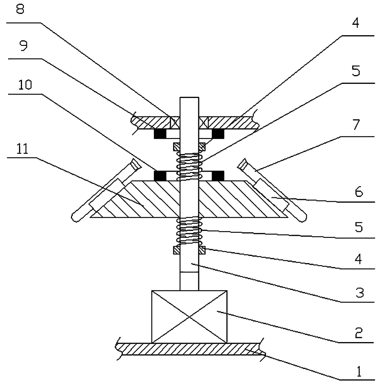 Blood platelet separation device