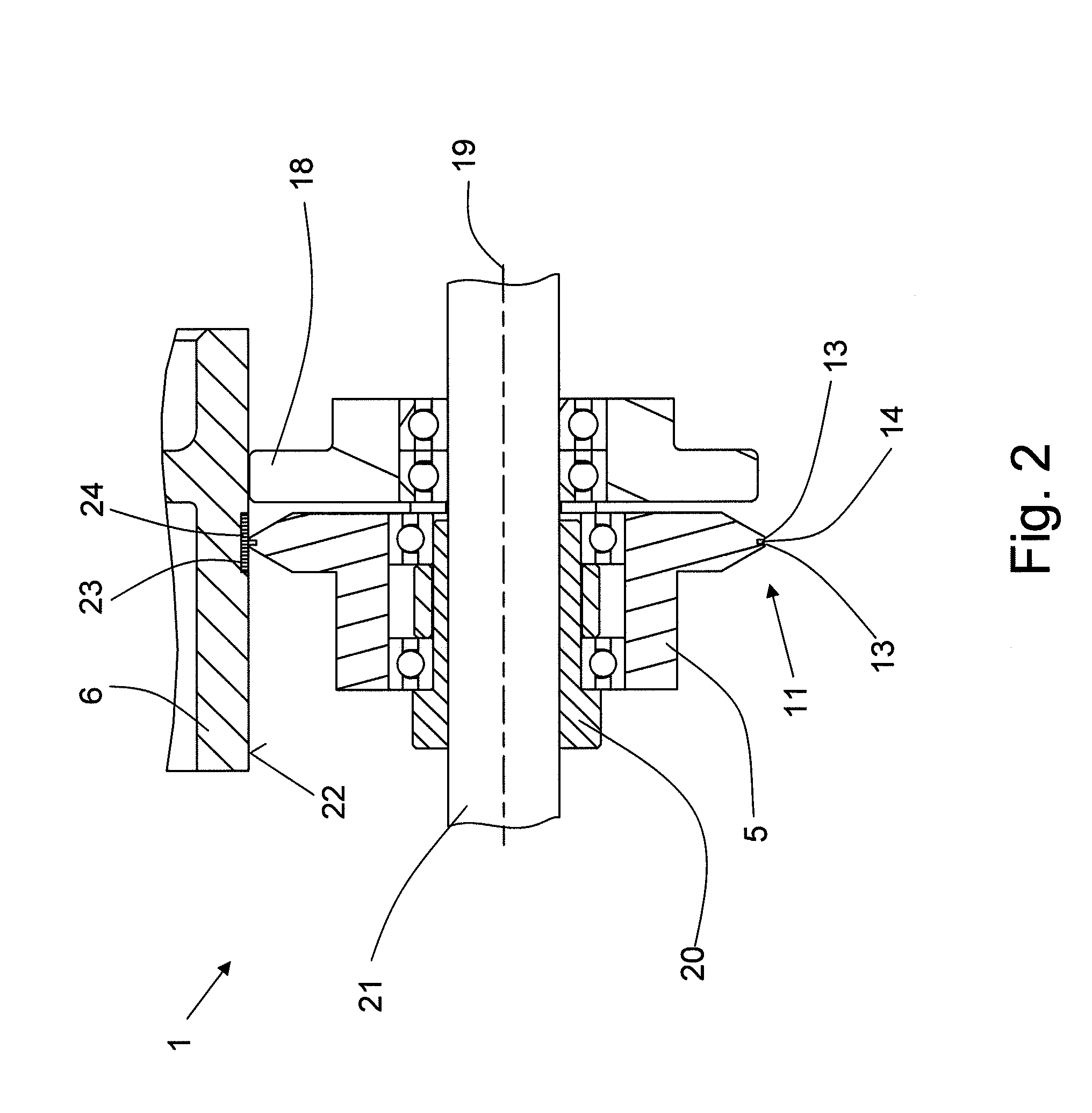 Device for forming a groove