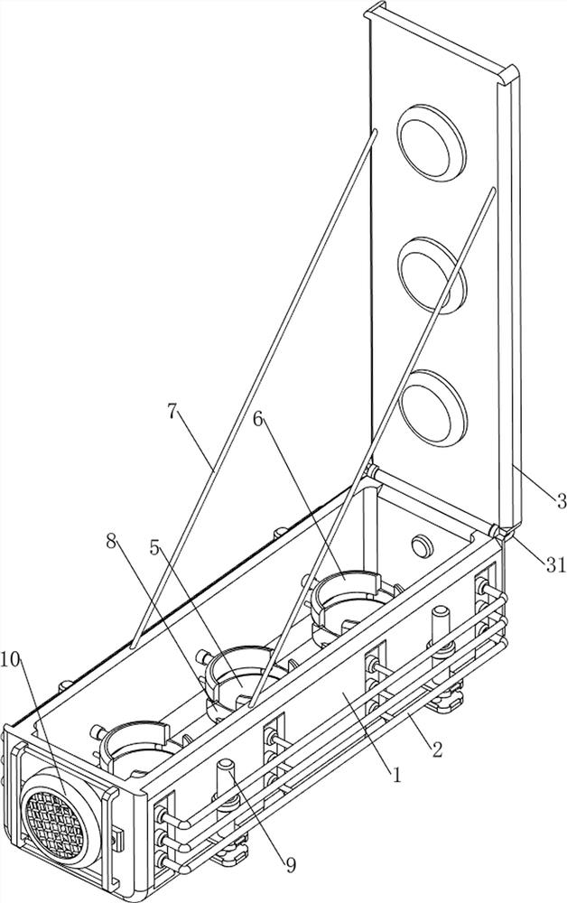 Non-ferrous metal beneficiation agent storage device capable of keeping dry