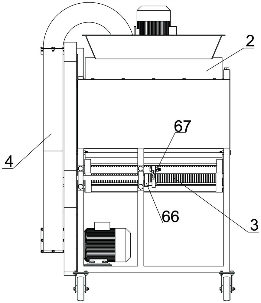 Peanut husking and cleaning all-in-one machine