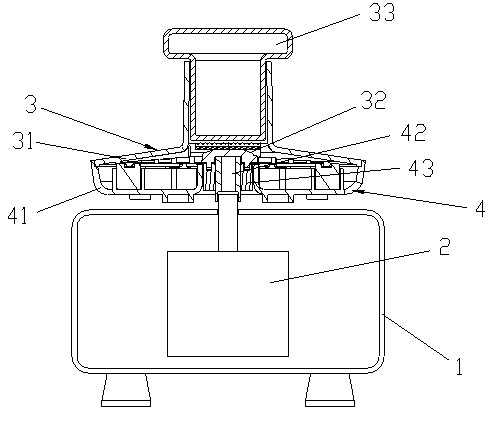 Plane squeezing type juicer