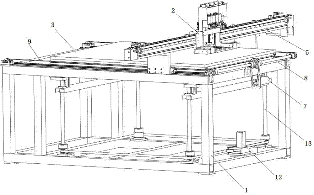 Printer with lifting worktable