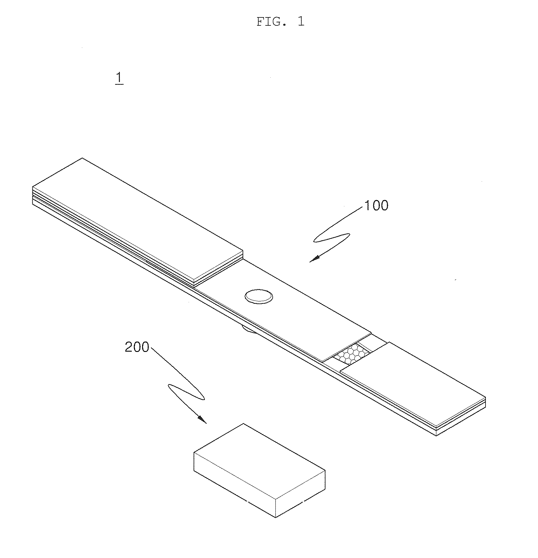 Biochip for measuring blood glucose levels, and blood glucose meter for smartphone, containing same