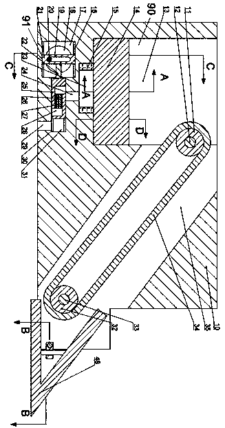 Device for automatically cleaning along railway