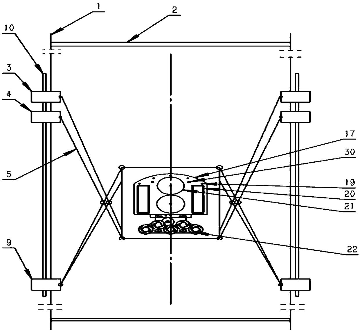 A curtain wall glass cleaning robot