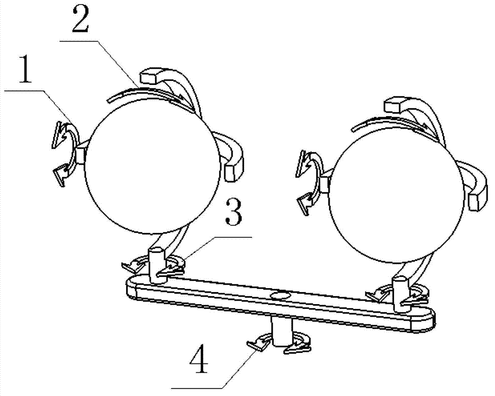 Binocular three-dimensional bionic eye mechanism with panoramic capture and positioning functions