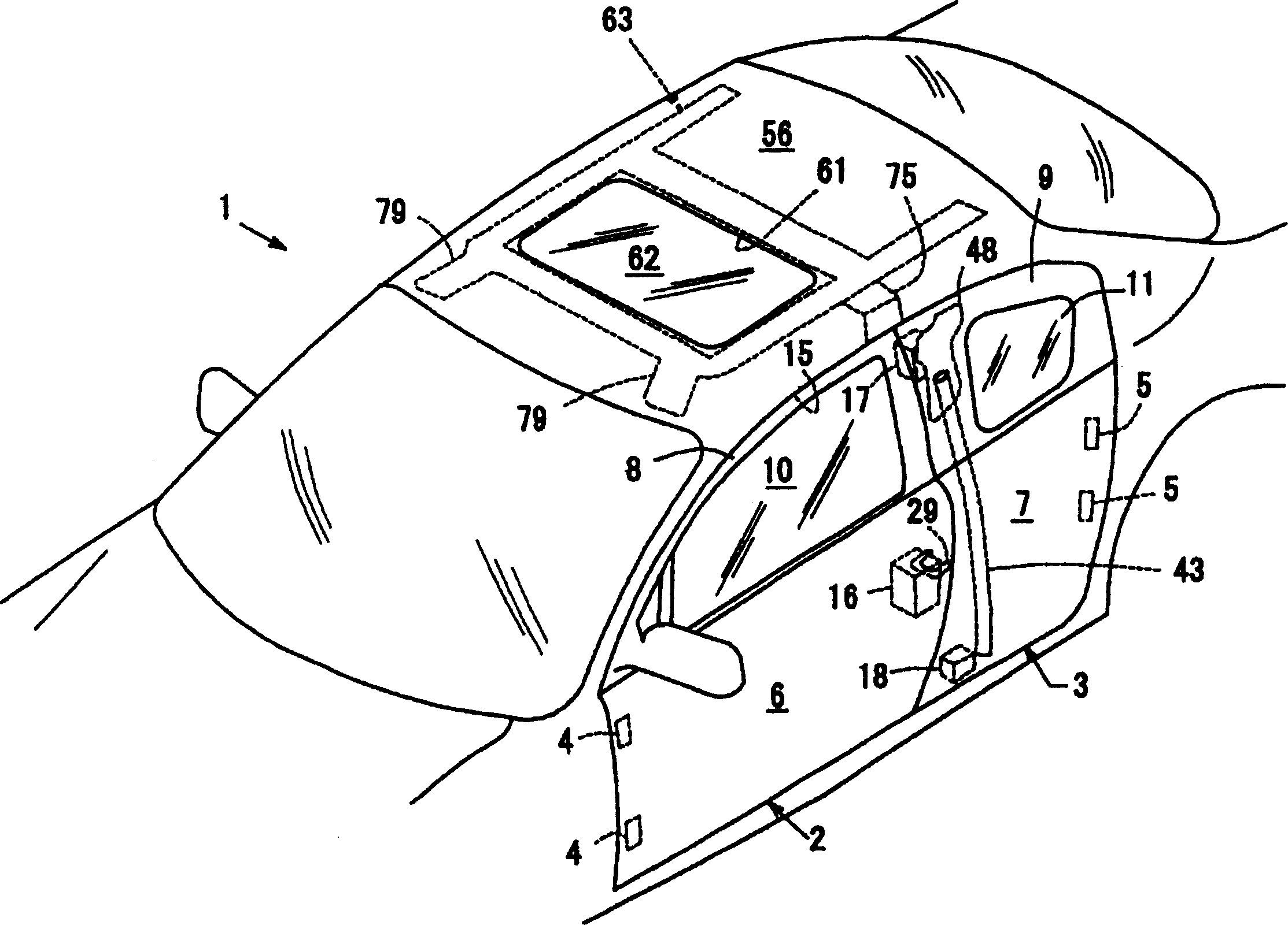 Superstructure for vehicle