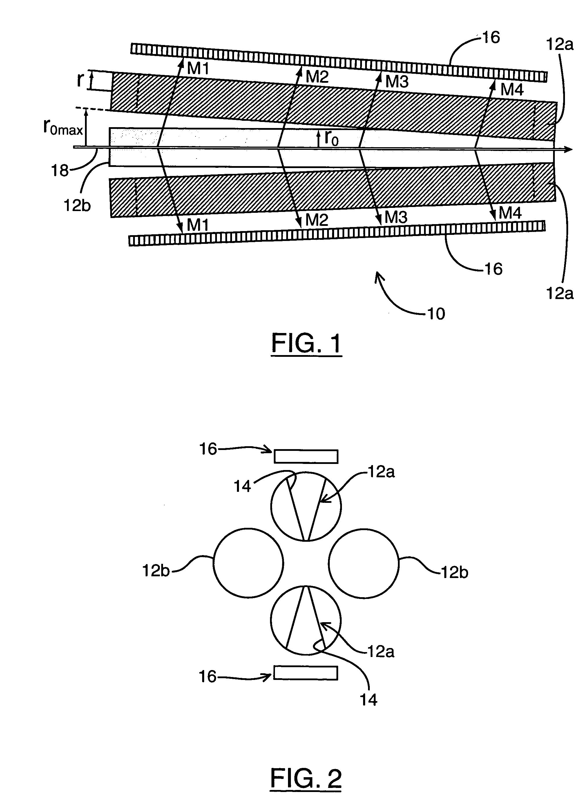 Quadrupole mass spectrometer with spatial dispersion