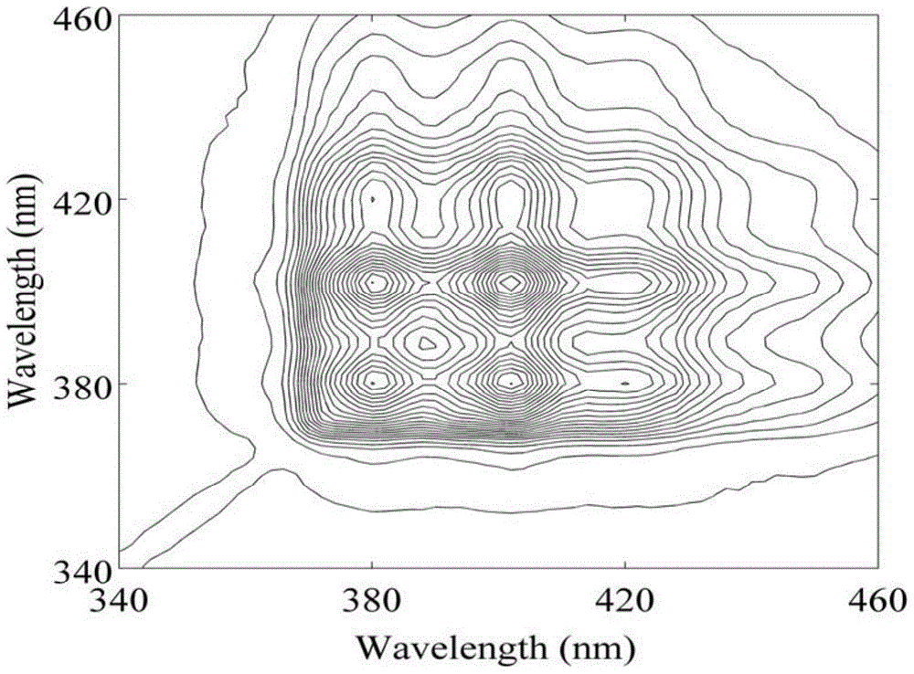 In-water polycyclic aromatic hydrocarbon detection method based on two-dimensional fluorescence correlation spectroscopy