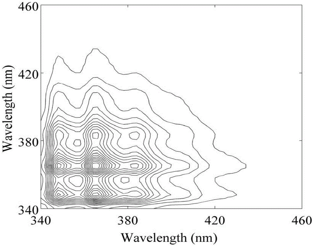 In-water polycyclic aromatic hydrocarbon detection method based on two-dimensional fluorescence correlation spectroscopy