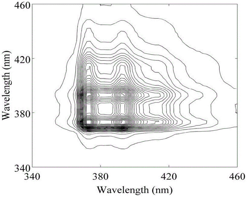 In-water polycyclic aromatic hydrocarbon detection method based on two-dimensional fluorescence correlation spectroscopy