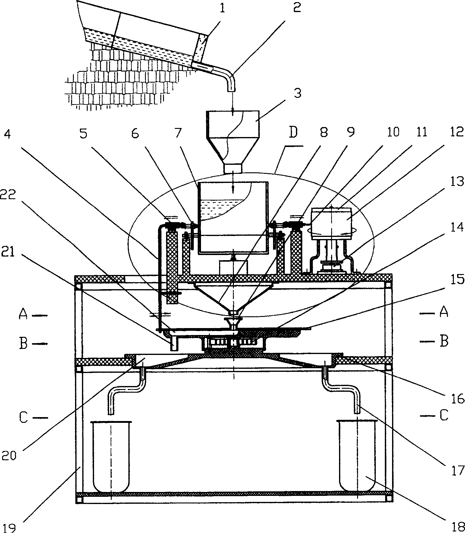 Method for sampling runoff on slope