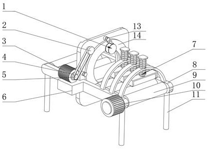 Barrel winding device for motorcycle silencer production