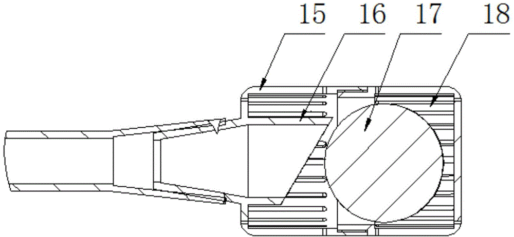 Quick-insertion type disposable gastric lavage tube and connecting structure thereof