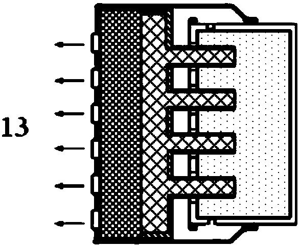 Push type space low-temperature gas generation device and use method thereof