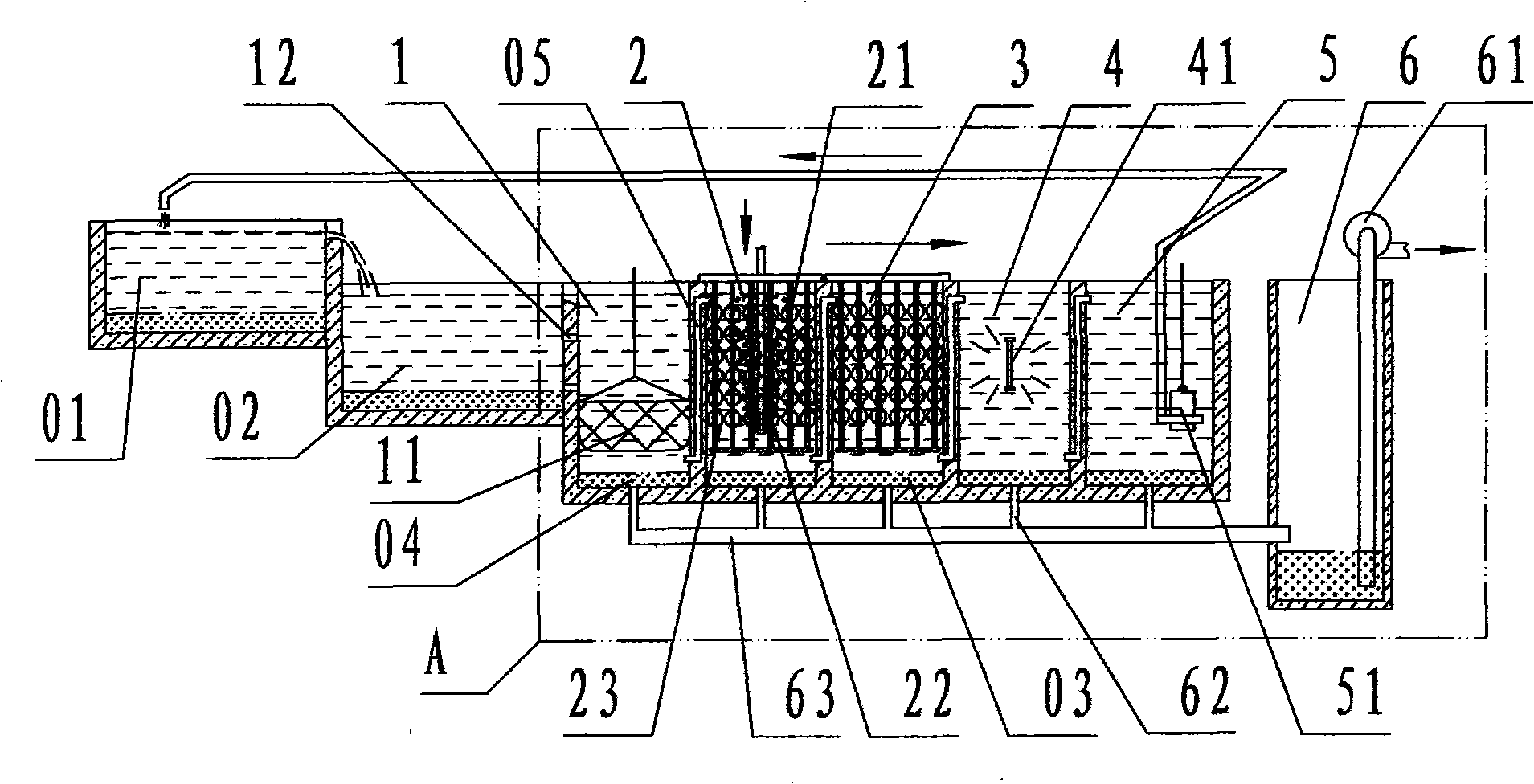 Microbial purifying ecological treatment system of landscape water body