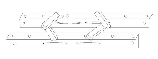 Double-cross arm assembler for single lever and double-cross arm mounting method