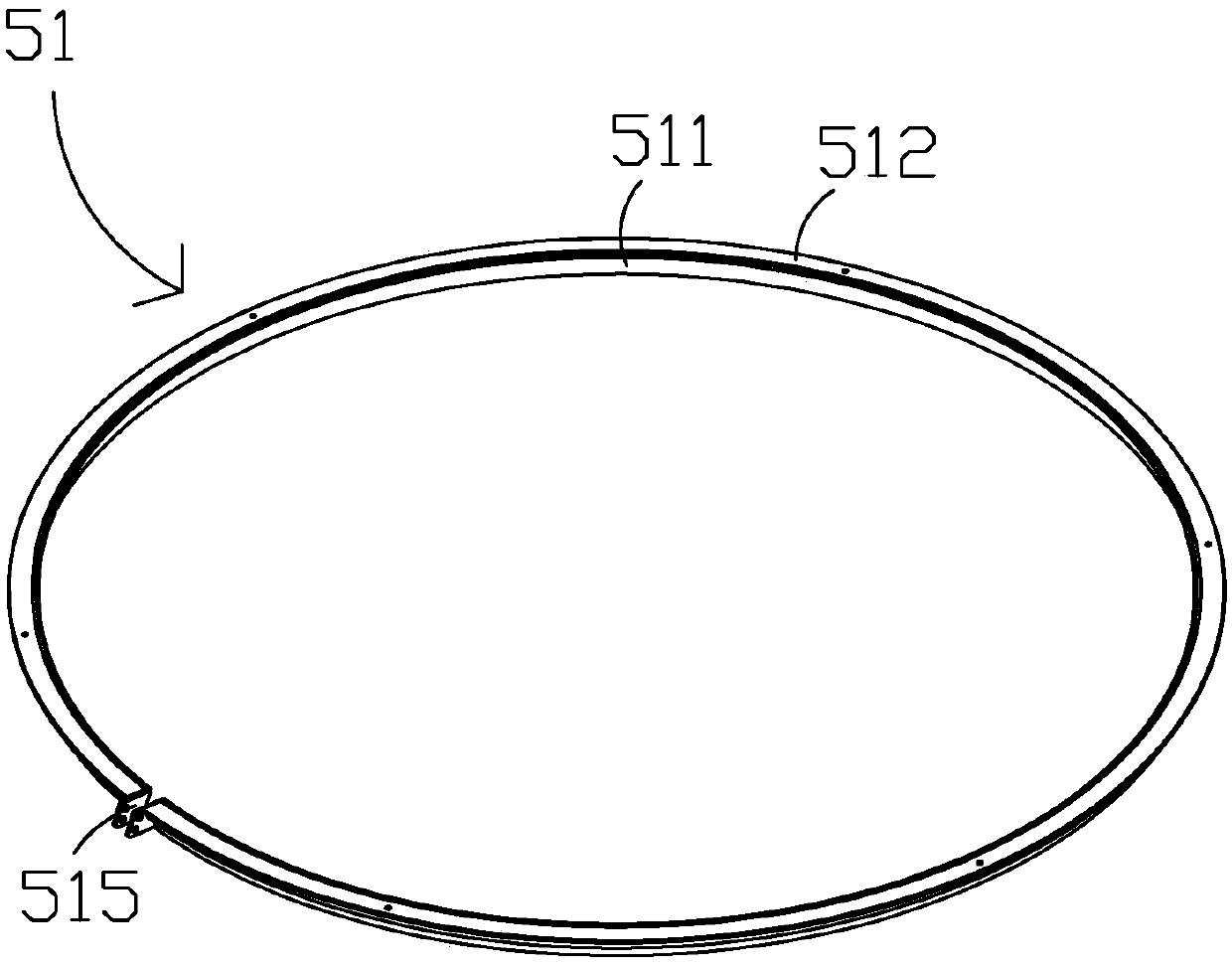 Positioning fixture and tank bottom ring seam welding equipment