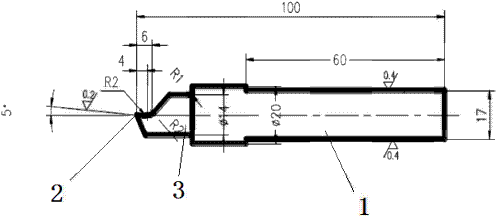 Hard alloy valve seat turning tool and application thereof