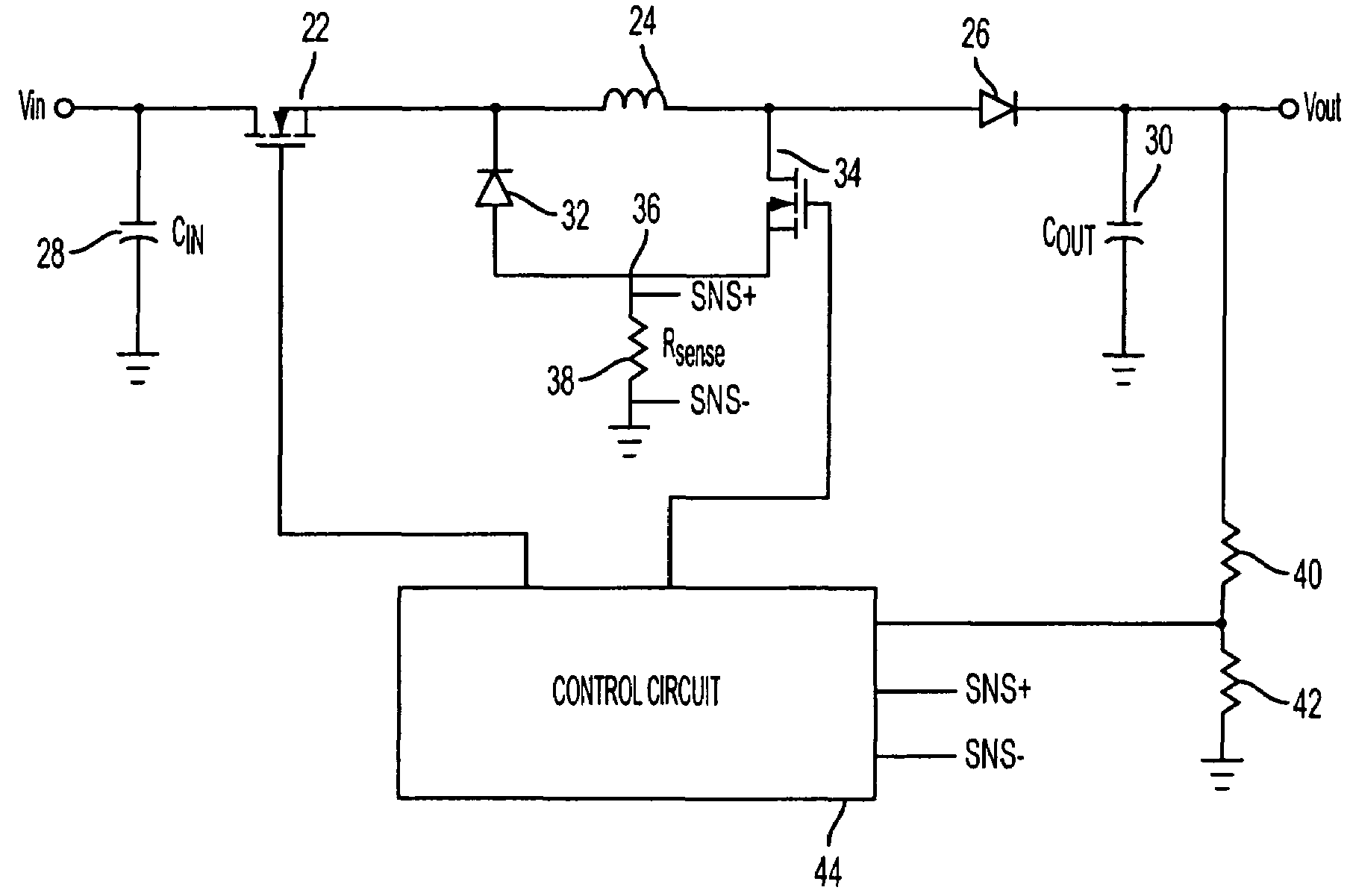 Variable frequency current-mode control for switched step up-step down regulators