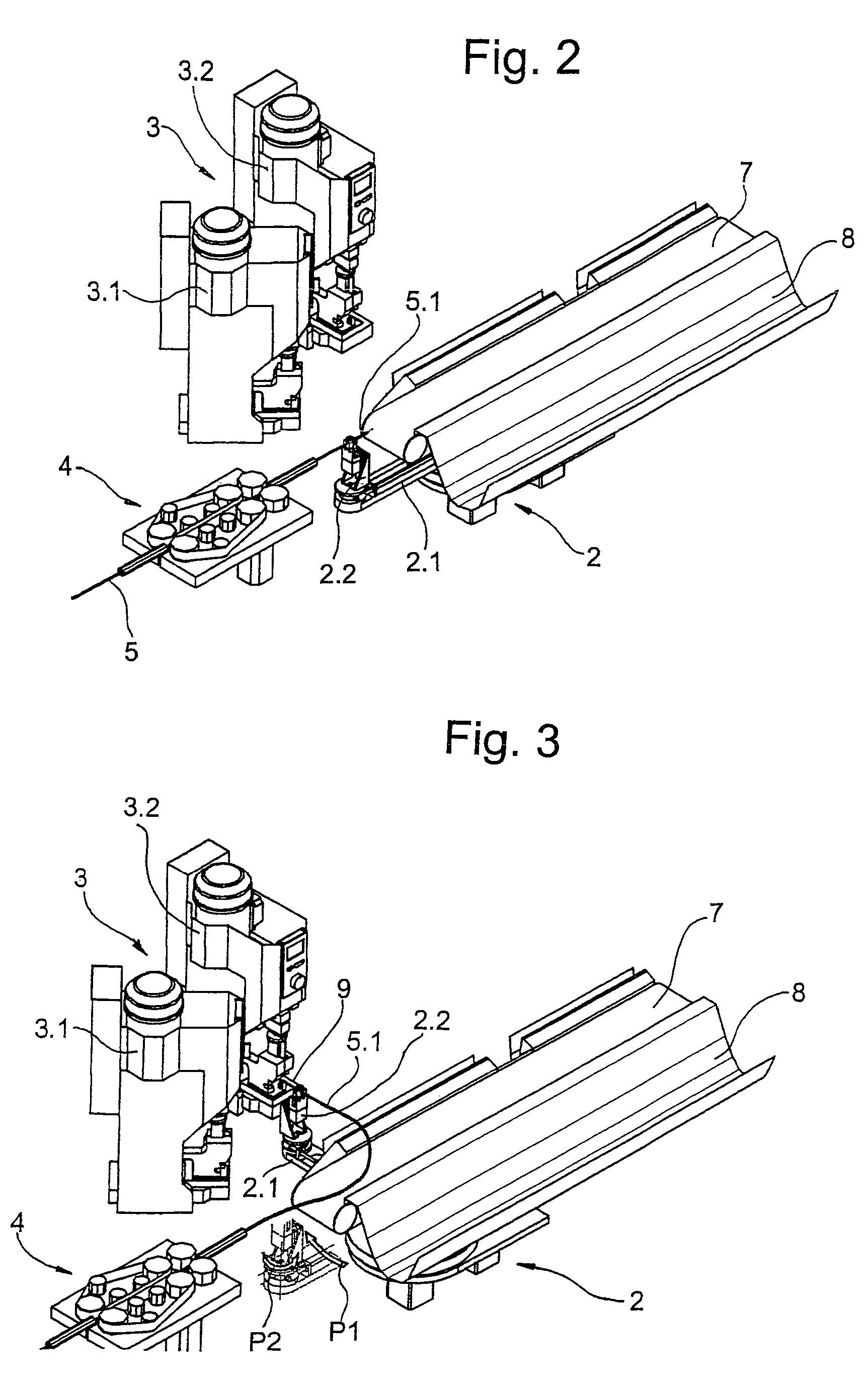 Cable-processing machine with swiveling device for serving processing stations with cable-ends