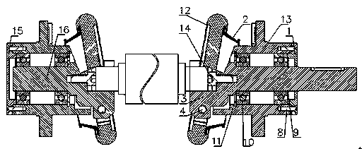 Safety chuck device allowing wound and unwound roll materials to be conveniently stored, clamped and taken out