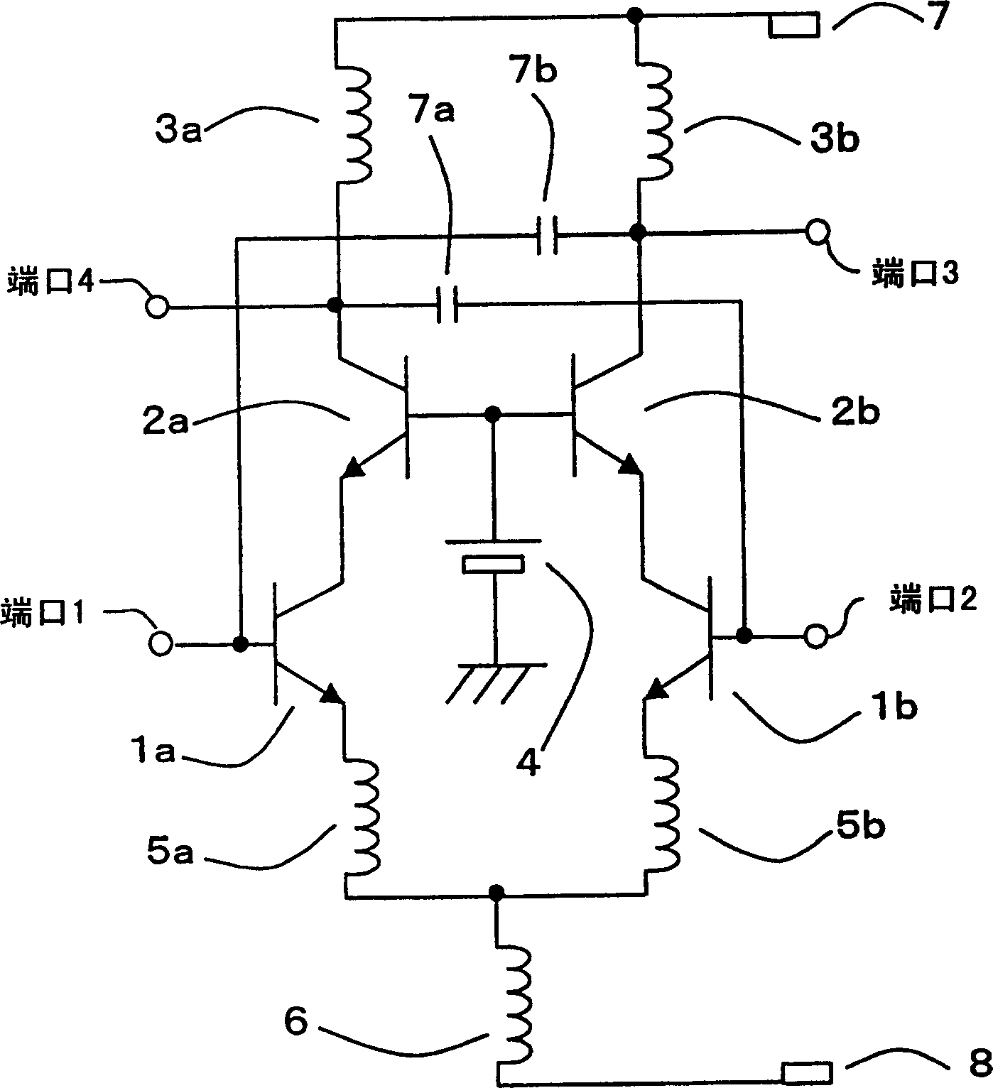 High frequency differential circuit, differential amplifier, differential mixer, differential oscillator, and radio circuit using same