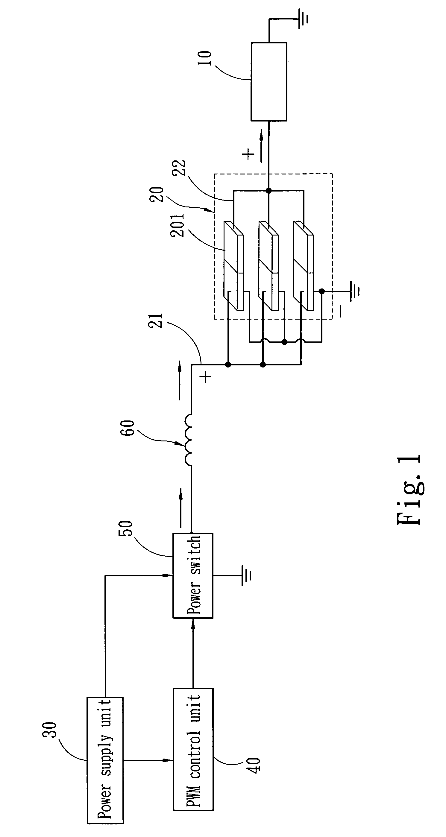 Piezoelectric power supply