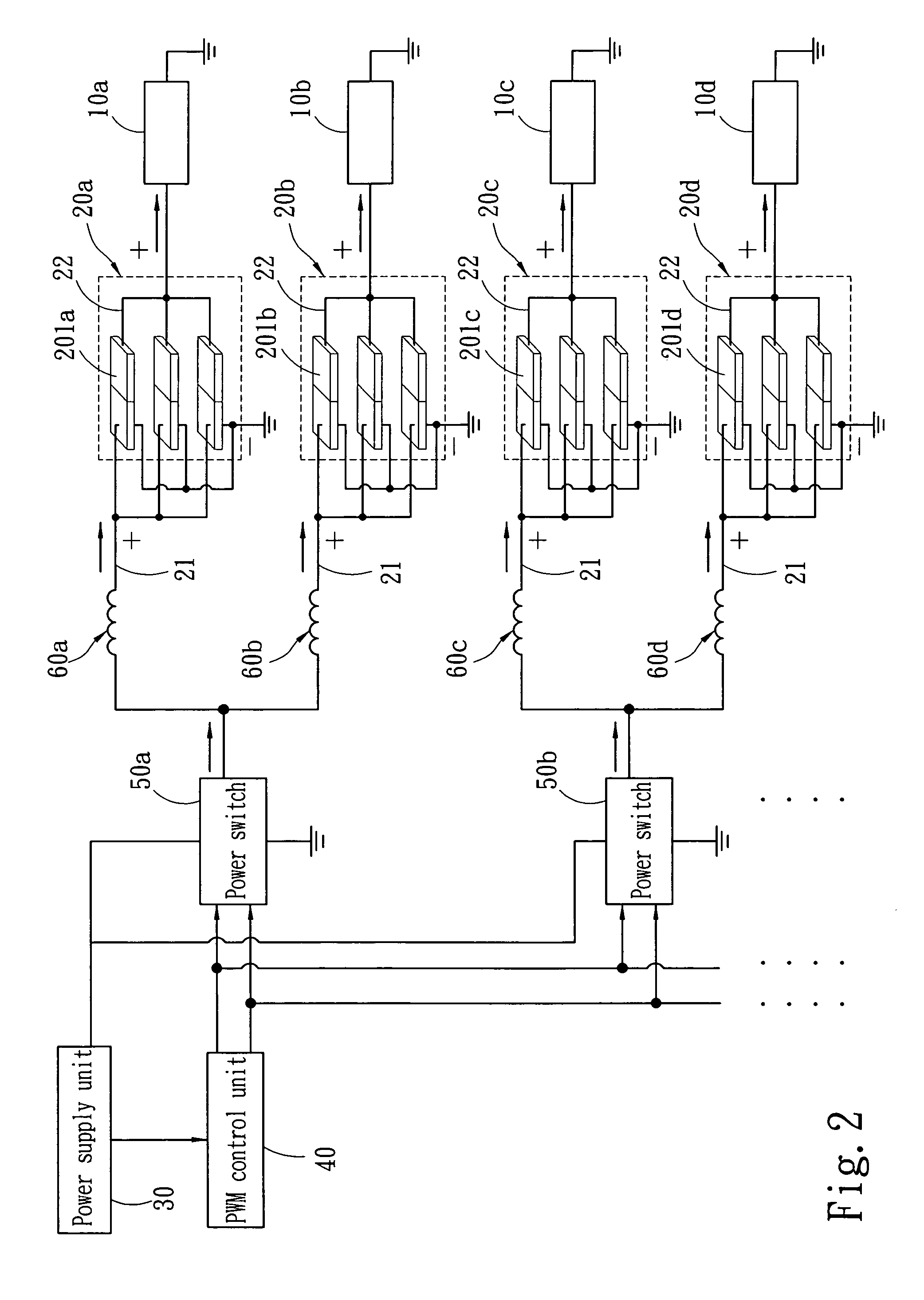 Piezoelectric power supply