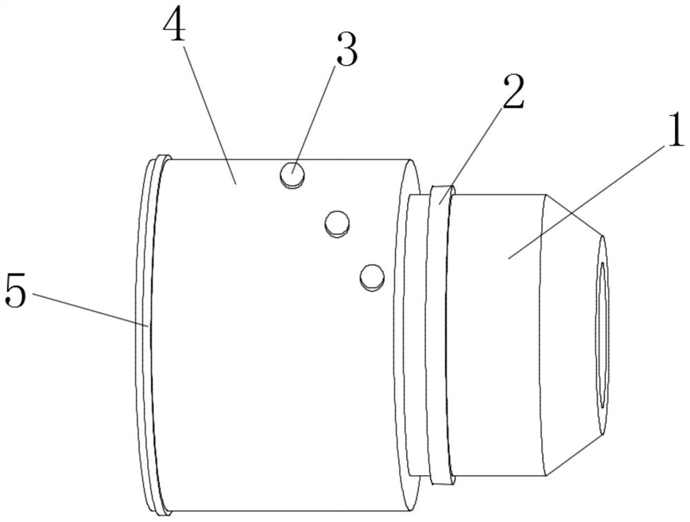 Optical lens light guide transmission structure