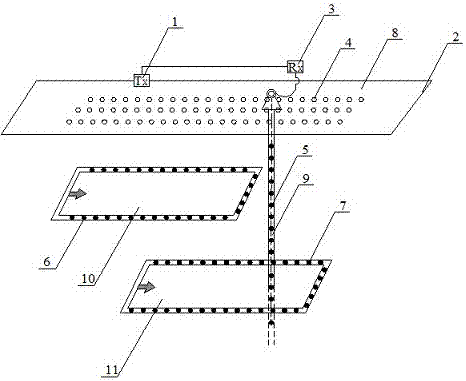 Detection system based on ground and underground space stereoscopic transient electromagnetic data collection