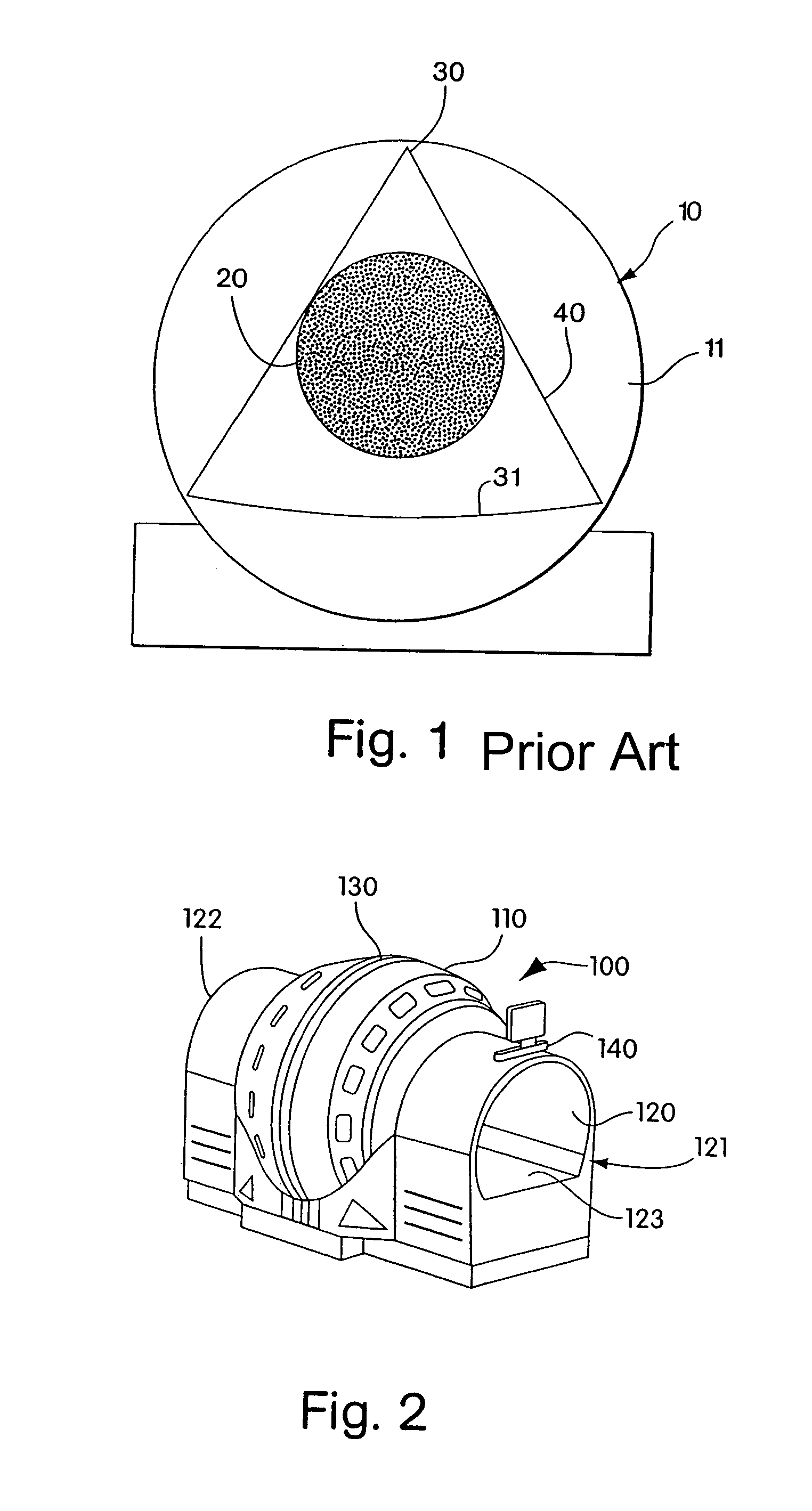 Folded array CT baggage scanner