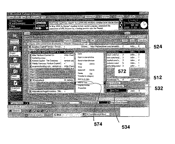 System and method of creating and following URL tours