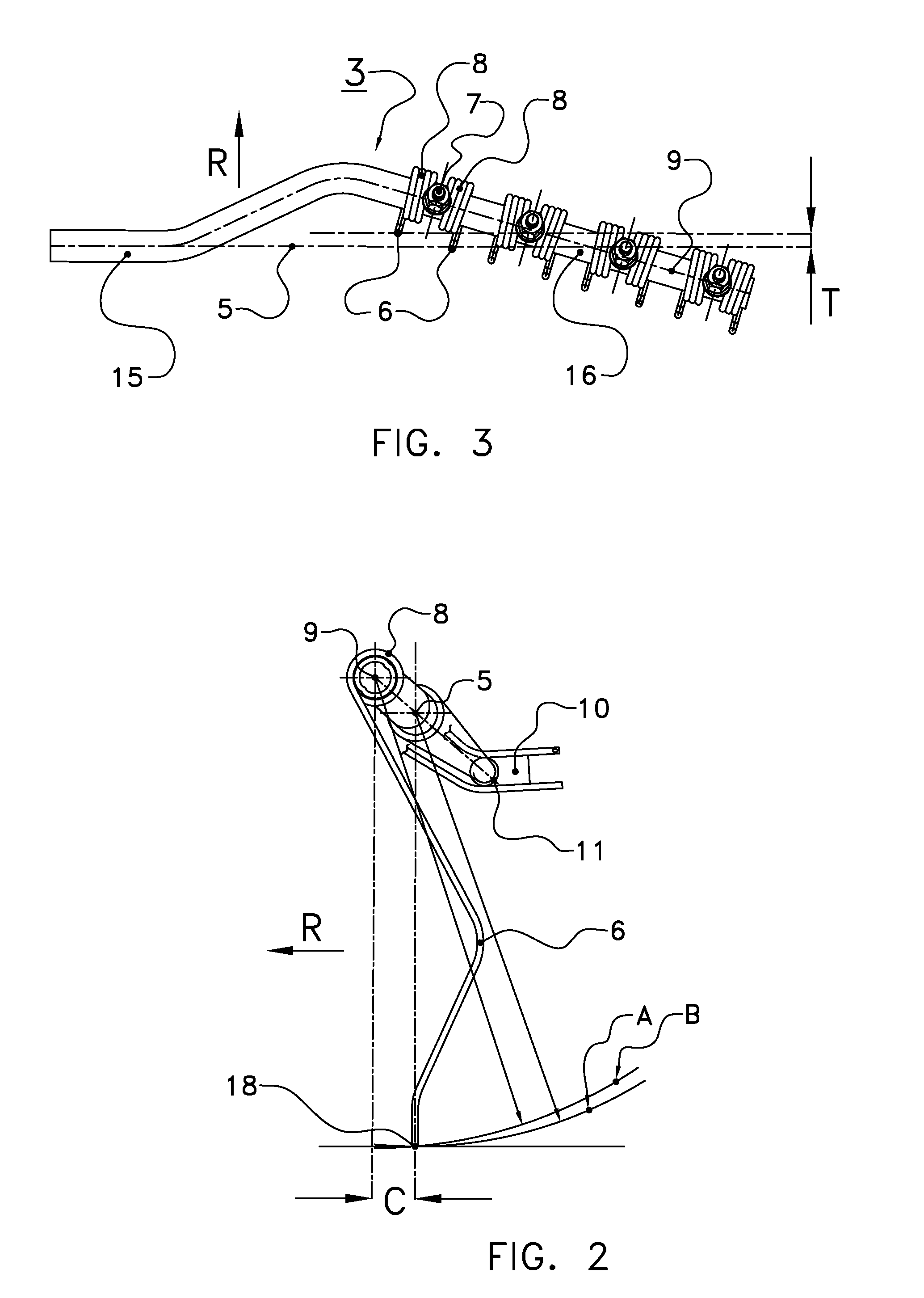 Haymaking implement for displacing crop lying on the ground