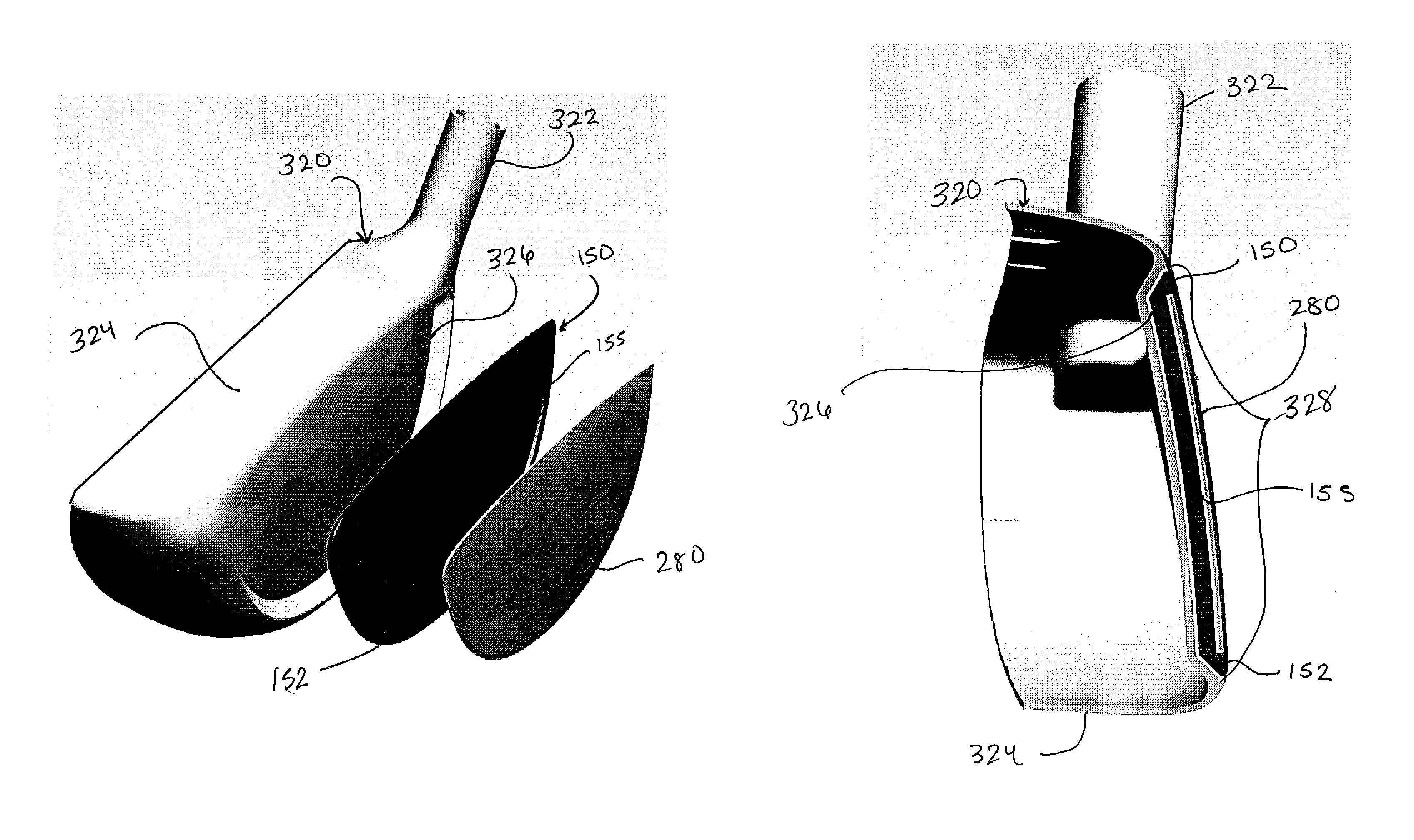 Golf club head with composite face