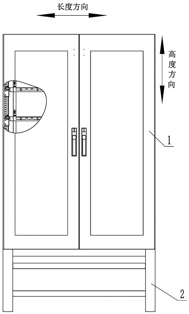 Clamp type cable sheath grounding cabinet