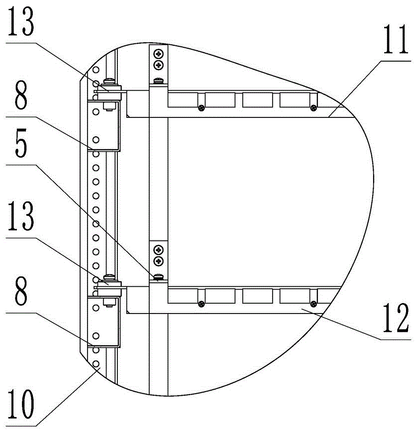 Clamp type cable sheath grounding cabinet