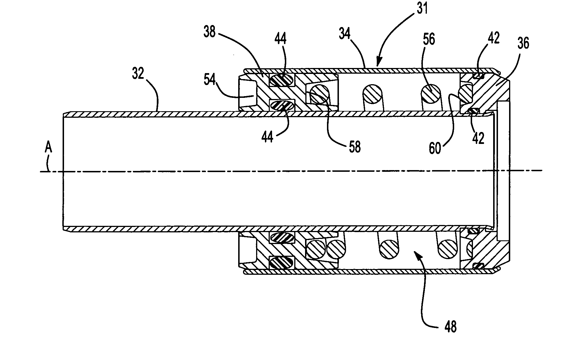 Dual spring rate preload module with air adjustment