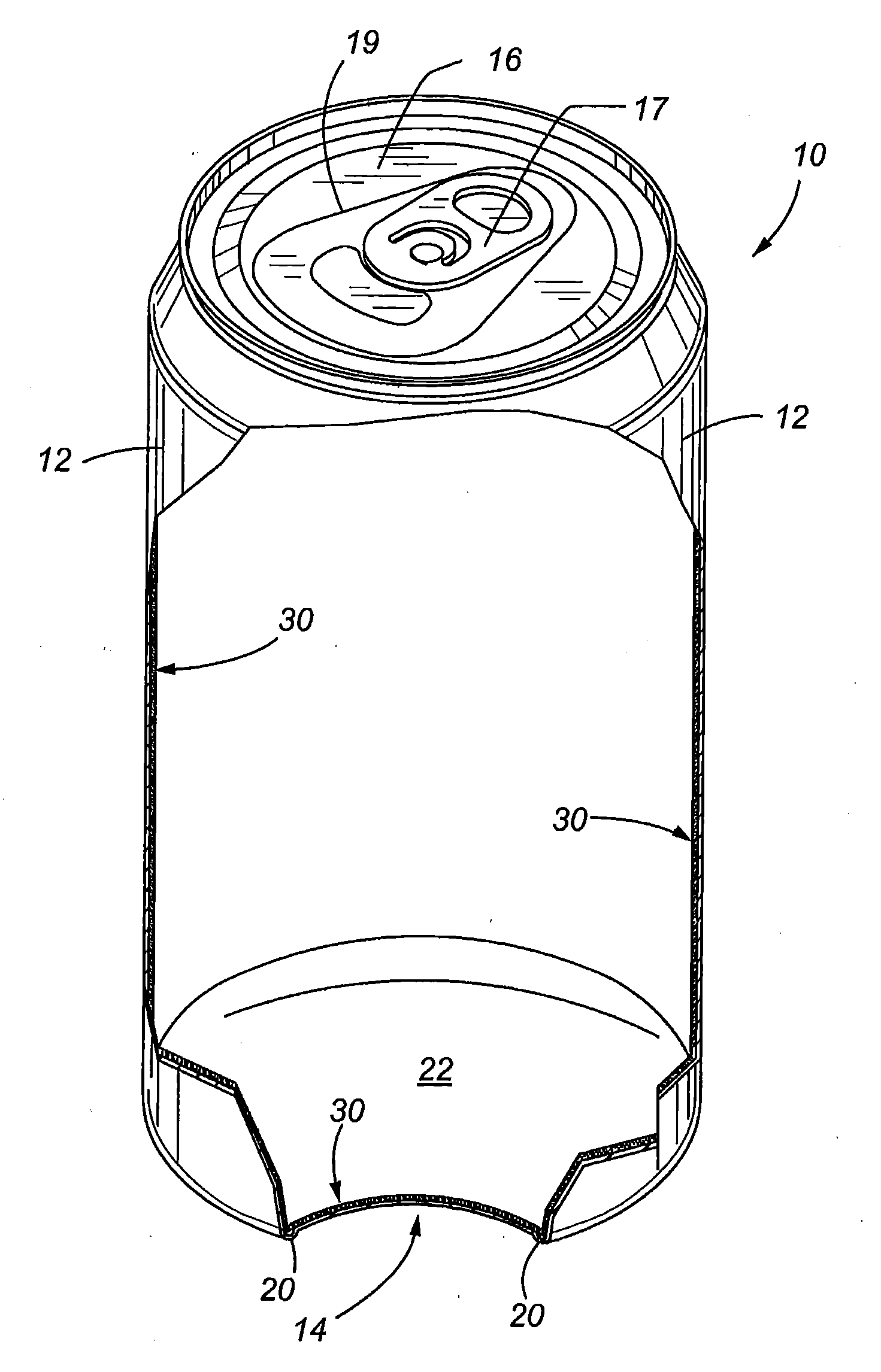 Thermal barrier liner for containers