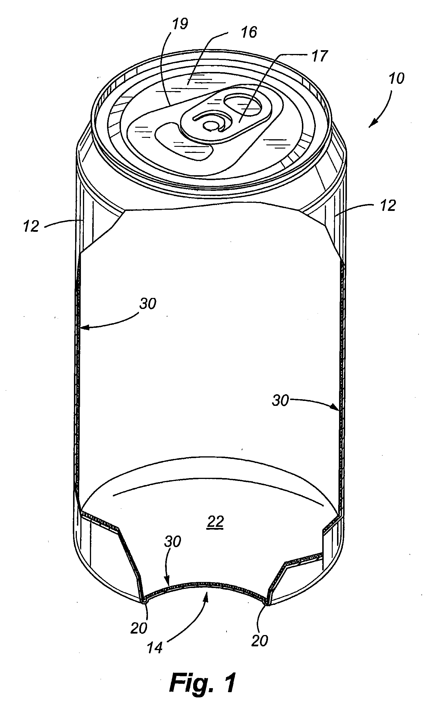 Thermal barrier liner for containers