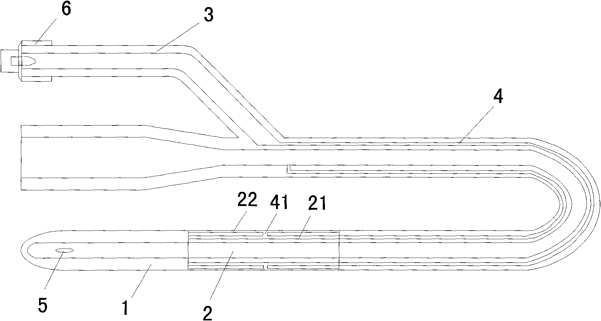 Balloon dilatation device used for treating cricopharyngeal muscle achalasia