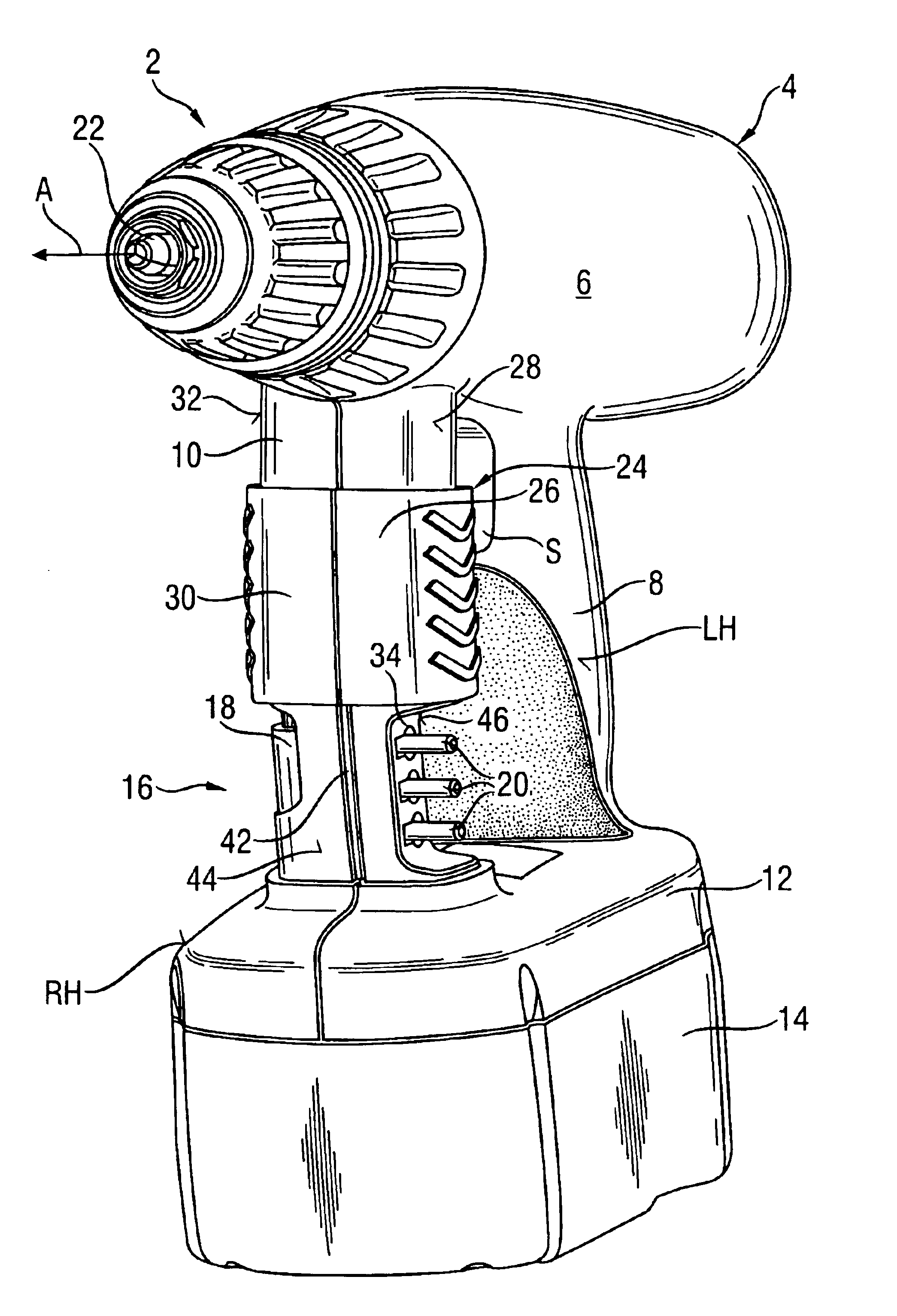 Hand tool with tool bit storage receptacle