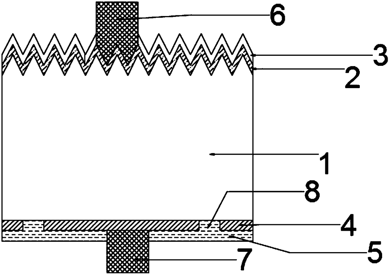 Mono-crystalline gallium-doped back passivation solar cell and preparation method thereof