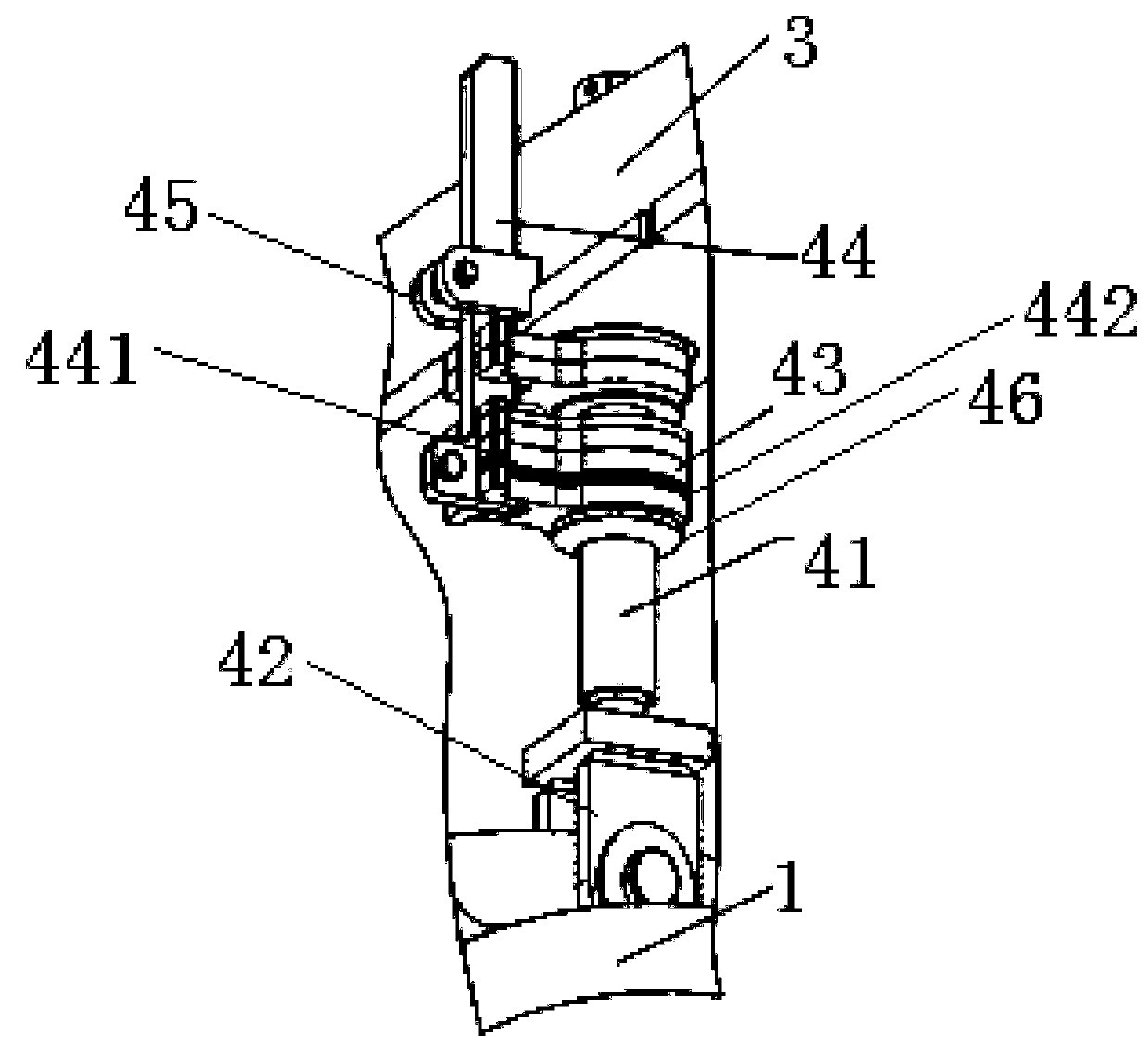 Crushing gap adjusting device of impact crusher