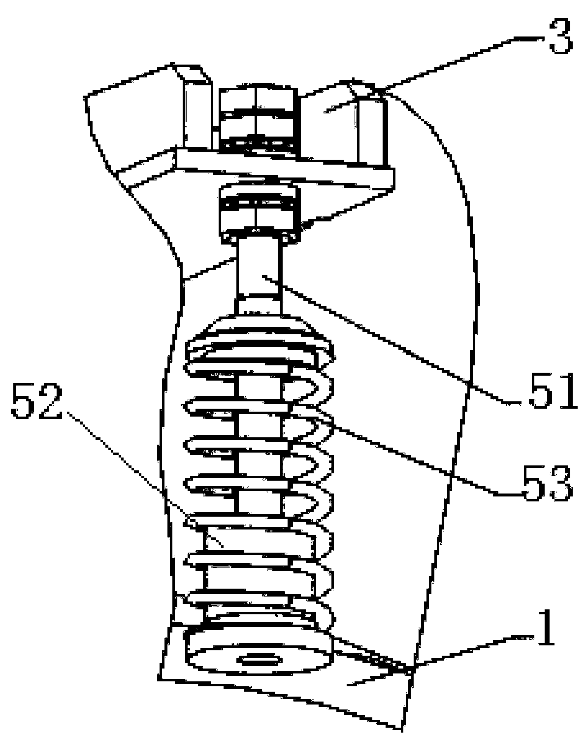 Crushing gap adjusting device of impact crusher