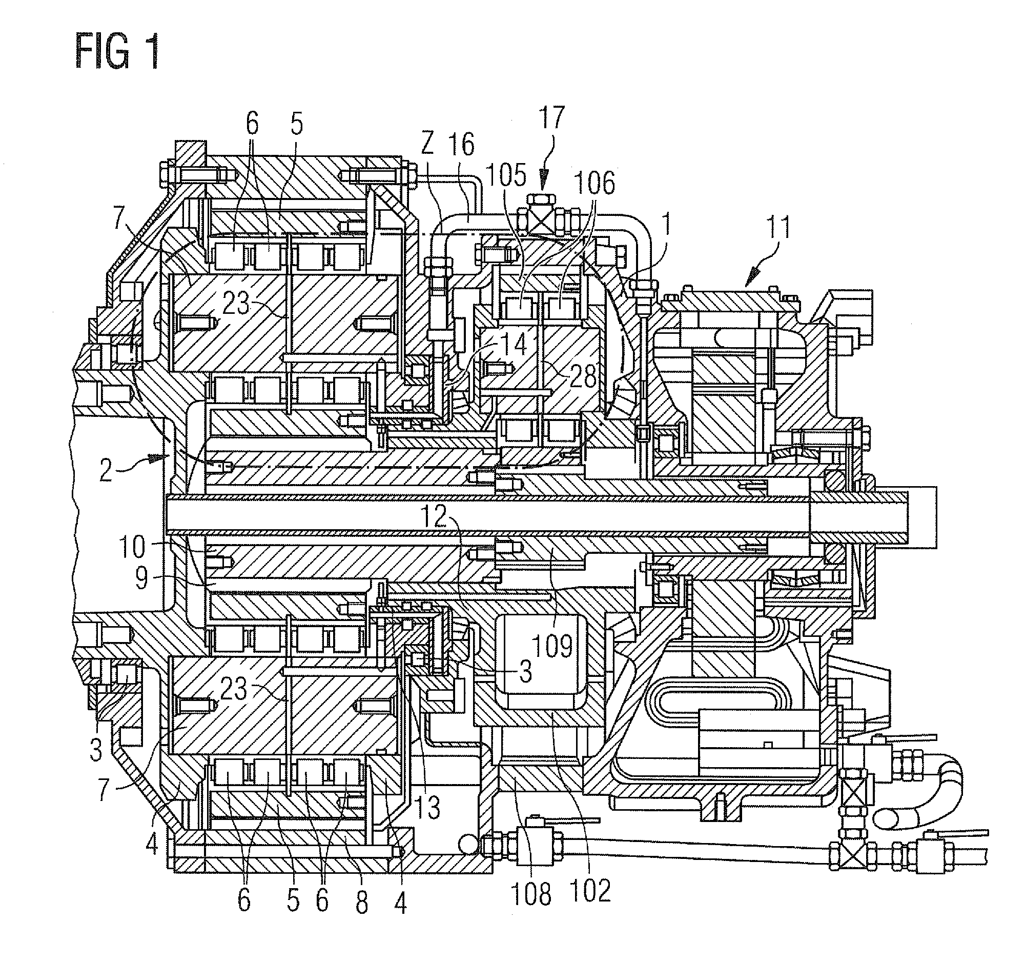 Epicyclic gearbox for a wind power installation